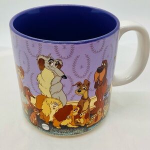 Disney  Lady And The Tramp Vintage Coffee Mug Walt Disney Company EUC.